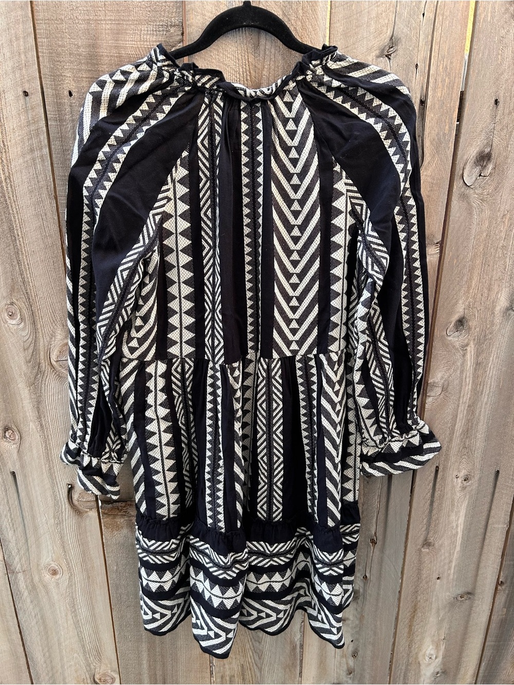Anthropologie Maeve Dominique Tunic Dress in black and white size XS - Picture 8 of 9